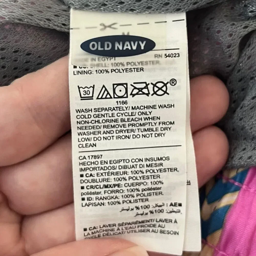 Old Navy Men’s Pink Surfboard Swim Trunks size Medium